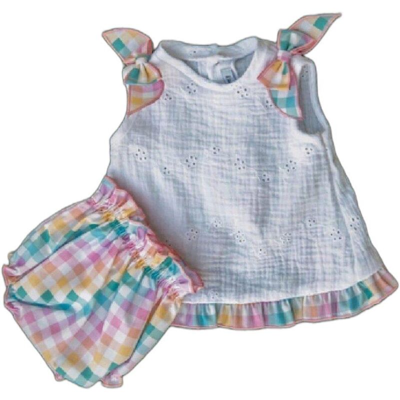IBZ026 CONJUNTO BRAGA Y CAMISA BEBE IBIZA KAROLA. ROPA PARA BEBES ,PREMAMA Y COLEGIAL - DE 0 5 AÑOS INFANTIL VERANO NIÑO