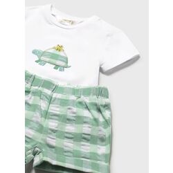1276 Conjunto pantalón corto manzana mayoral. ROPA PARA BEBES ,PREMAMA Y COLEGIAL - DE 0 5 AÑOS INFANTIL VERANO RECIEN NACIDO