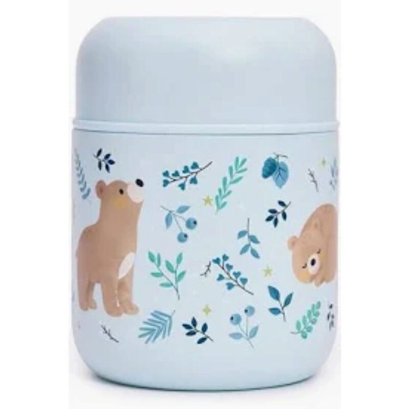 89735 PAPILLERO TERMICO OSO 600ML  MINILAND. PUERICULTURA Y COMPLEMENTOS PARA BEBES - COMIDA TERMOS RECIPIENTES . Color 0. 