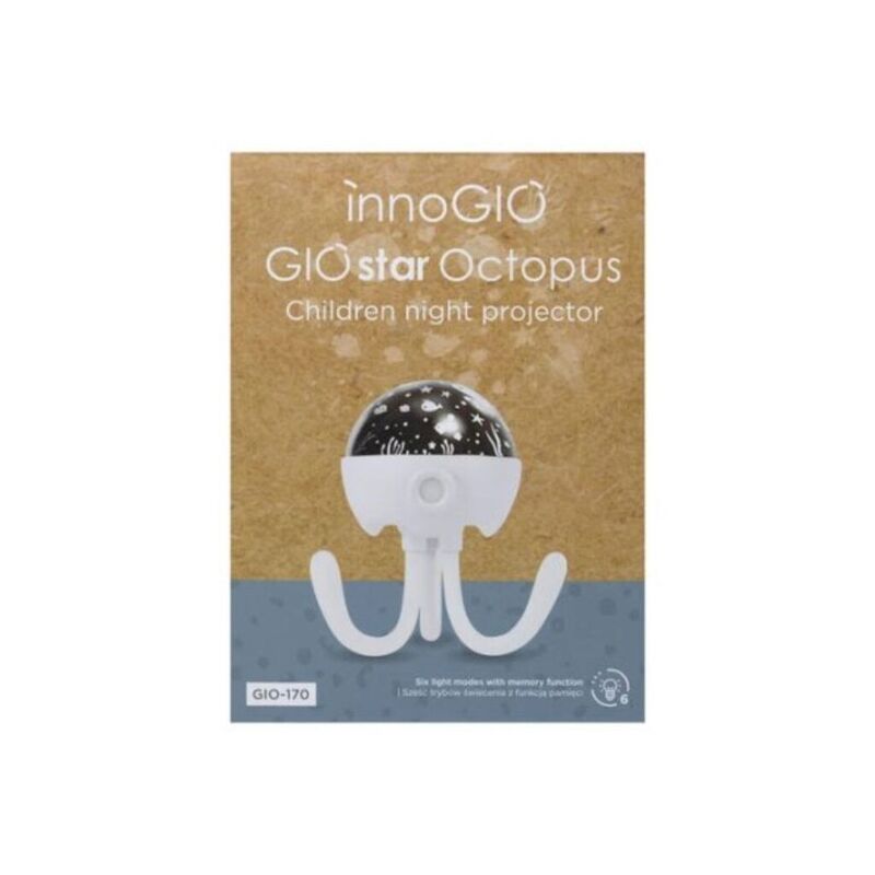 GIO-170 INNOGIO STAR OCTOPUS PROYECTOR INFANTIL. MOBILIARIO Y DECORACION PARA BEBE - . Color 0. 