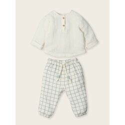 V608 Camisa M/L Y Pantalon Karl  MAC ILUSION. ROPA PARA BEBES ,PREMAMA Y COLEGIAL - DE 0 5 AÑOS INFANTIL VERANO NIÑO Conjuntos .