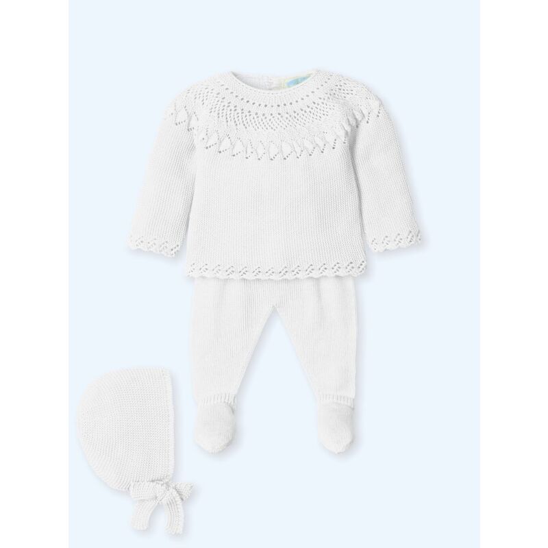 0003G Traje 3 Piezas menguado LIMONATA BLANCO SEERSUCKER MAC ILUSION. ROPA PARA BEBES ,PREMAMA Y COLEGIAL - DE 0 5 AÑOS INFANTIL