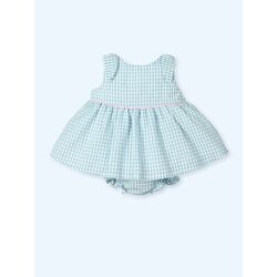 0103 Jesusin + Culotte tirantes nudos cuadros CLUNYMAC ILUSON. ROPA PARA BEBES ,PREMAMA Y COLEGIAL - DE 0 5 AÑOS INFANTIL VERANO