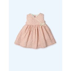 0105V Vestido con tejido bordado flores FLORAL RUSTIK MAC ILUSION. ROPA PARA BEBES ,PREMAMA Y COLEGIAL - DE 0 5 AÑOS INFANTIL