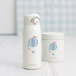 1870 SET TERMOS LIQ+SOL BEIGE BALLOON OLMITOS. PUERICULTURA Y COMPLEMENTOS PARA BEBES - COMIDA TERMOS RECIPIENTES . Color Beige.