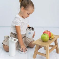 1870 SET TERMOS LIQ+SOL BEIGE BALLOON OLMITOS. PUERICULTURA Y COMPLEMENTOS PARA BEBES - COMIDA TERMOS RECIPIENTES . Color Beige.