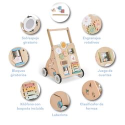 3484 Correpasillos para bebe Maxi Naranja Ms. JUGUETES PARA BEBE - DE MADERA . Color Naranja. 