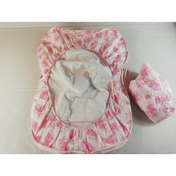 SACO 36489  HUEVO GO CON CAPOTA RAMO ROSA TRAPITOS. COCHECITOS-CARRICOCHES PARA BEBE SACOS Y TEXTILES GRUPO 0 MATRIX OUTLET .