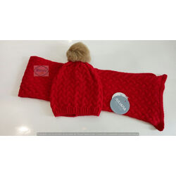 GORRO Y BUFANDA TRENZAS  TALLA UNICA J415 JULIANA. ROPA PARA BEBES ,PREMAMA Y COLEGIAL - DE 0 5 AÑOS INVIERNO GORROS BUFANDAS